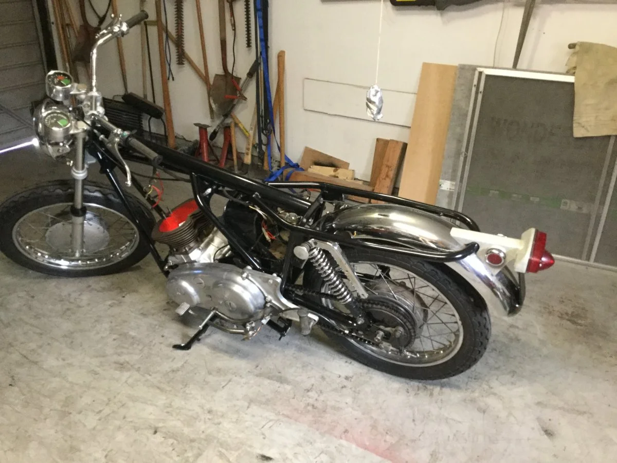 Mar 1969 fireflake red 750 S rebuild