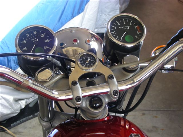 Old Britts Oil Pressure Gauge