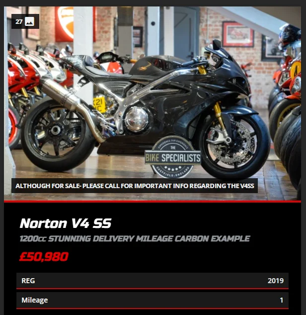 Norton V4SV: New Norton’s new superbike unveiled