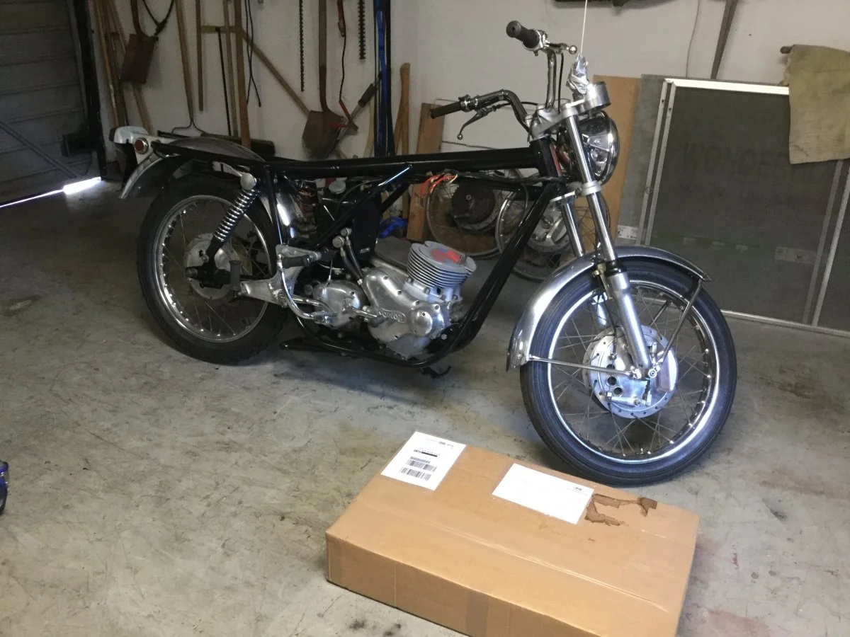 Mar 1969 fireflake red 750 S rebuild