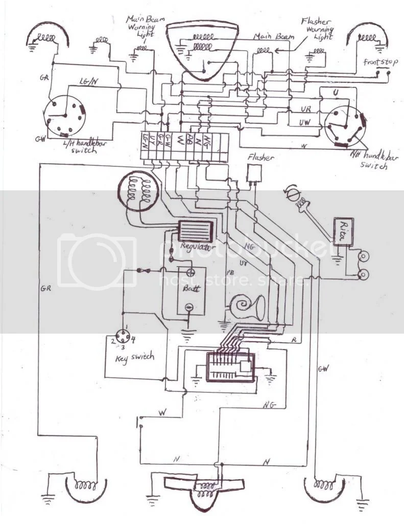 Negative earth wiring diagram