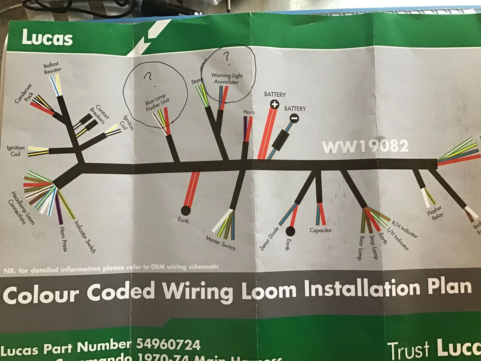 Warning Light Assimilator wiring