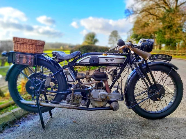 Norton 1927 16H Flat tanker a preservation restoration