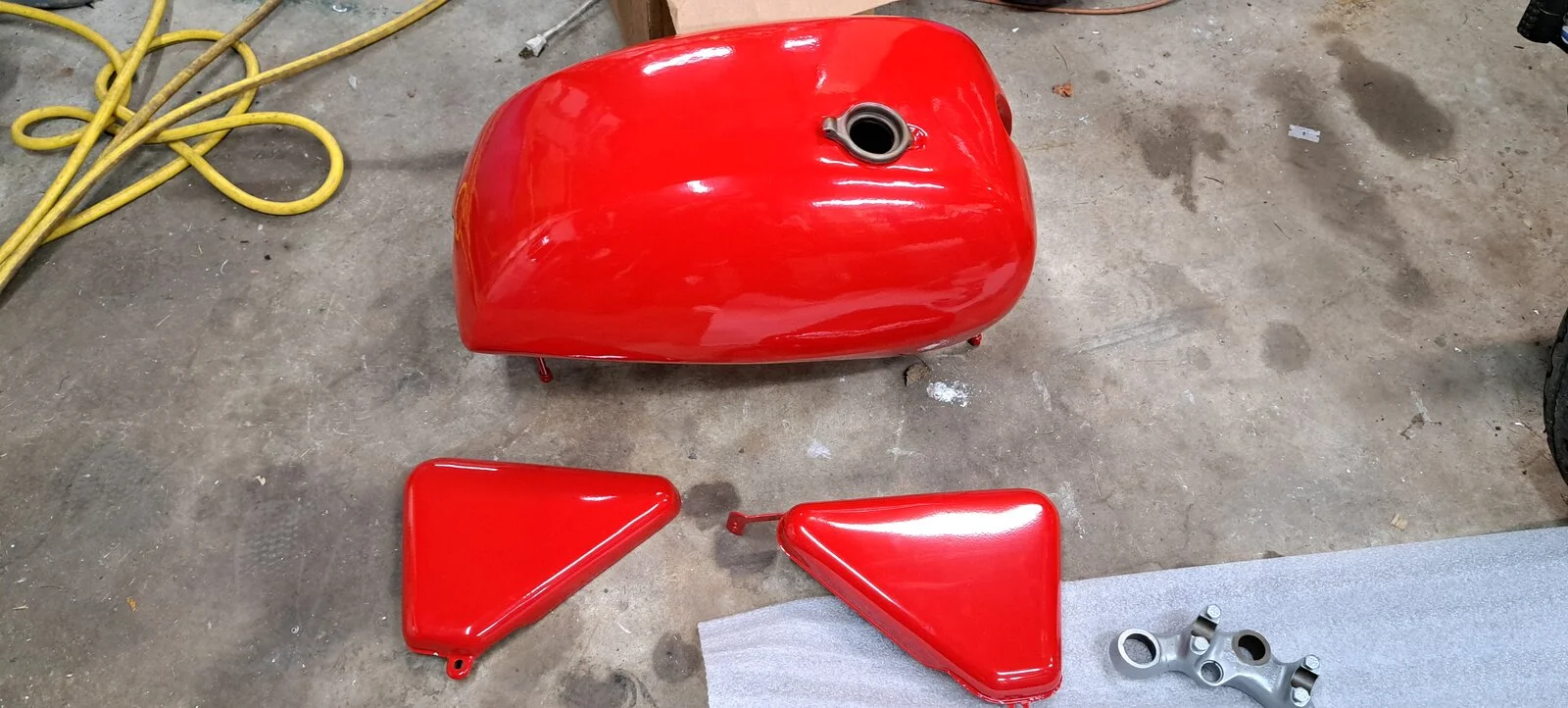 Powder Coated tank and side covers