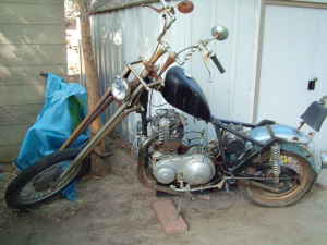 Old ratty P11 chopper for sale - ugly but ... parts?