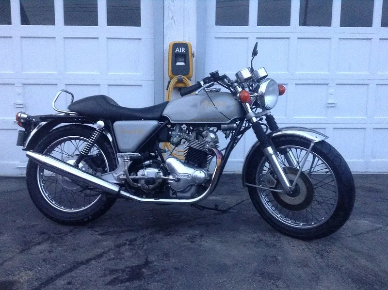 My Norton, and "why do mufflers crack?"...