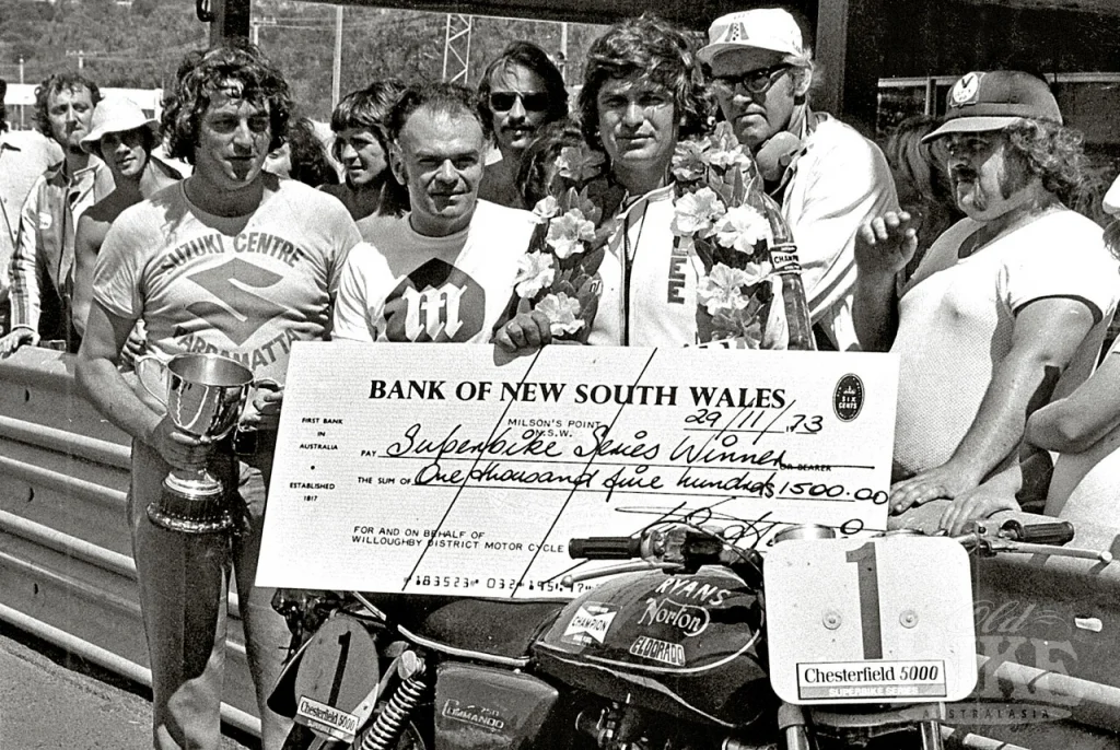 Worlds First SUPERBIKE CHAMPION .