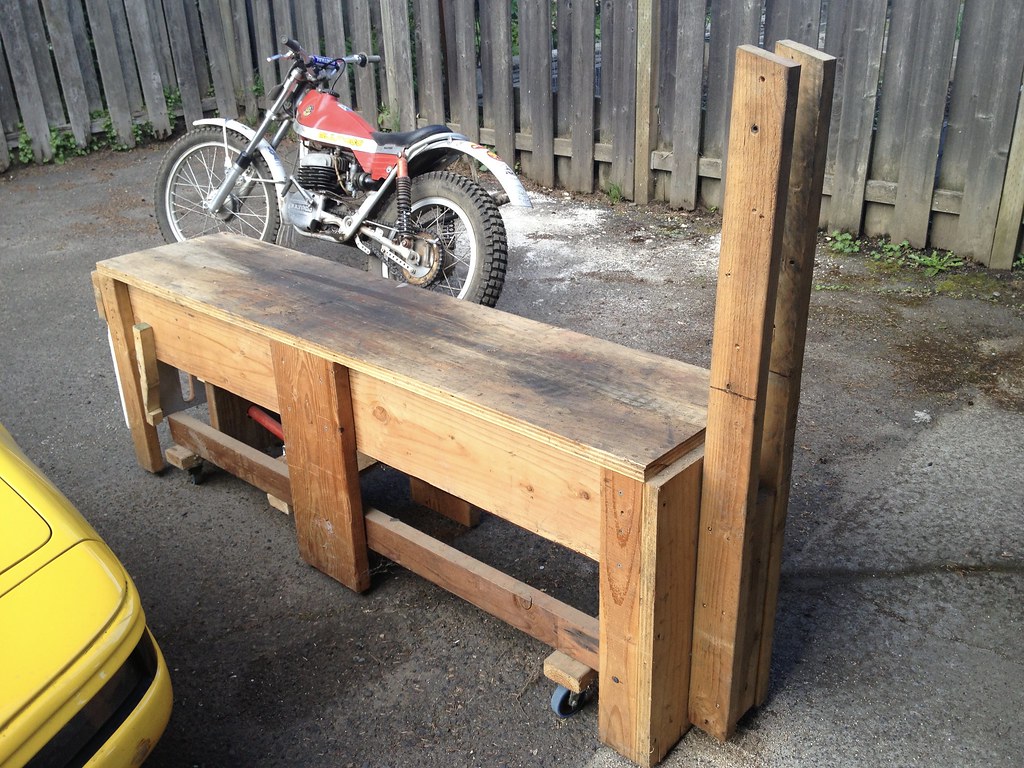 Mobile Motorcycle Table