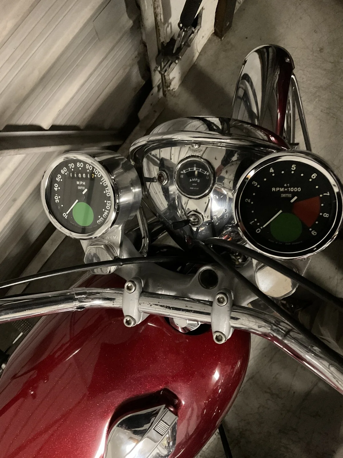 1969 Commando S headlamp