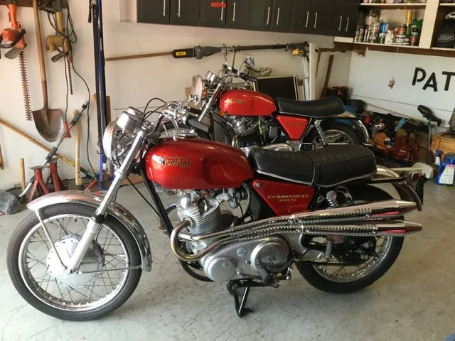 Mar 1969 fireflake red 750 S rebuild