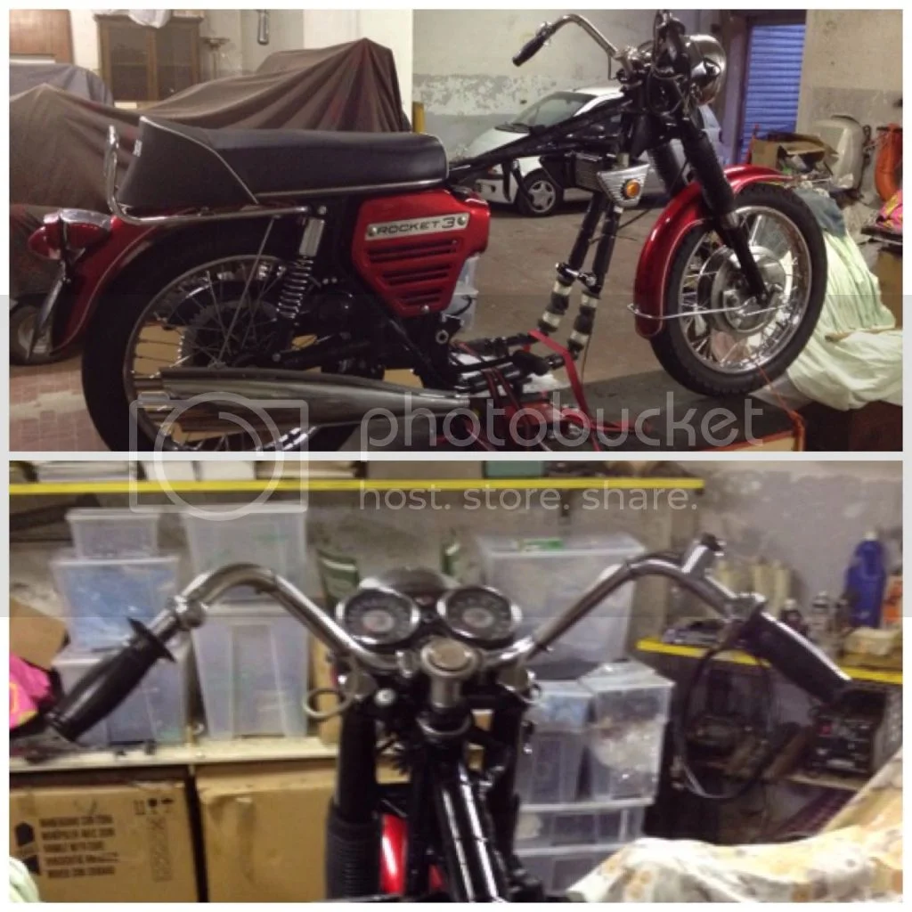 1969 BSA Rocket 3 rebuilding