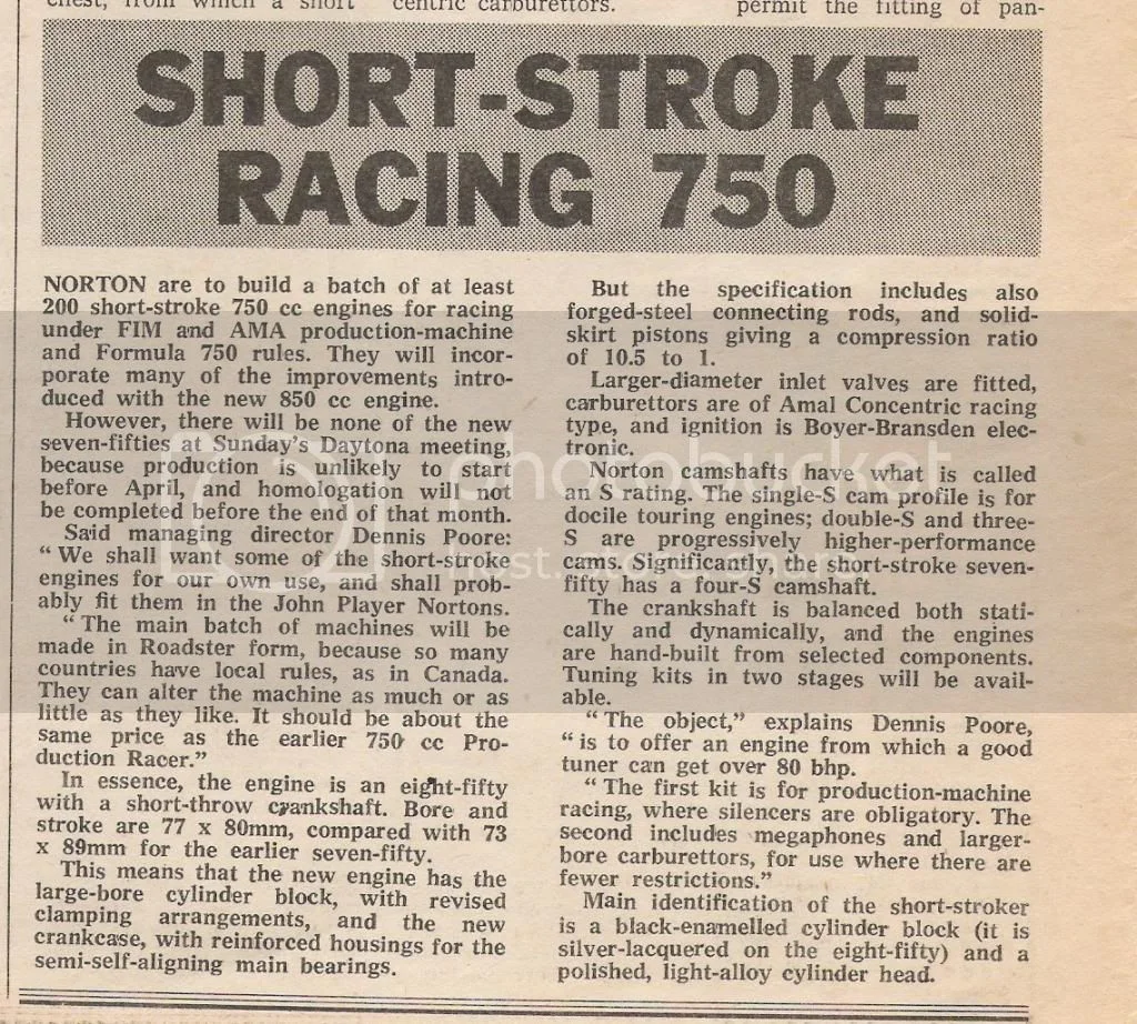 Short Stroke 750 Info