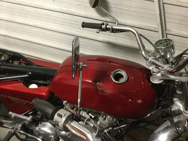 Mar 1969 fireflake red 750 S rebuild