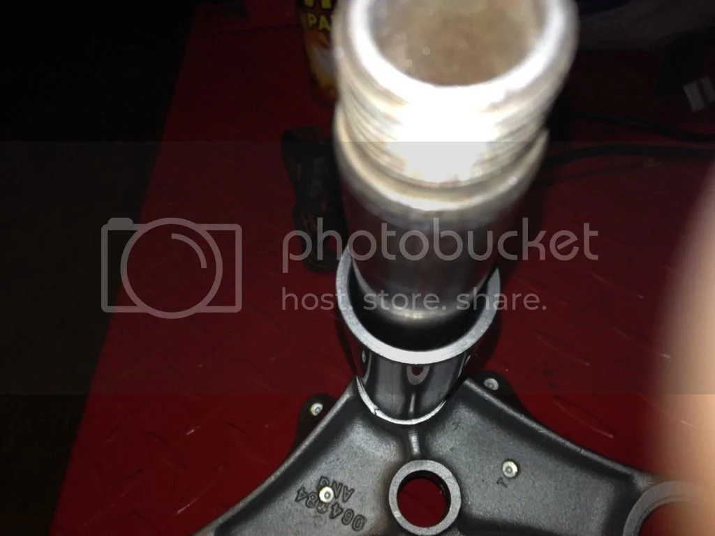 Steering yoke stem / bearing spacer tube