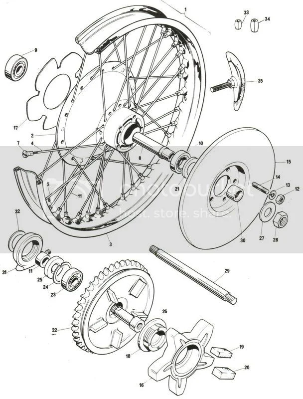 Rear wheel spacers,