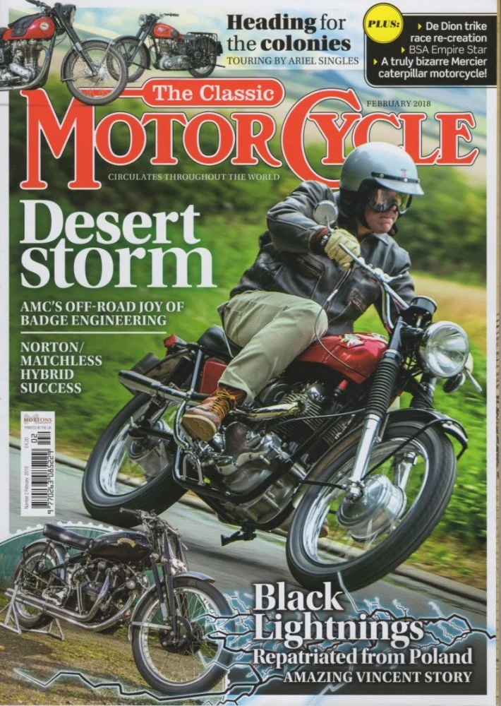 Recent P11 article in the Feb., 2018 issue of the The Classic Motor Cycle