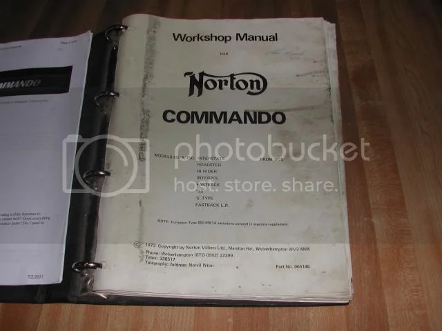 looking for a 1971 750 Commando Original Manual (2014)