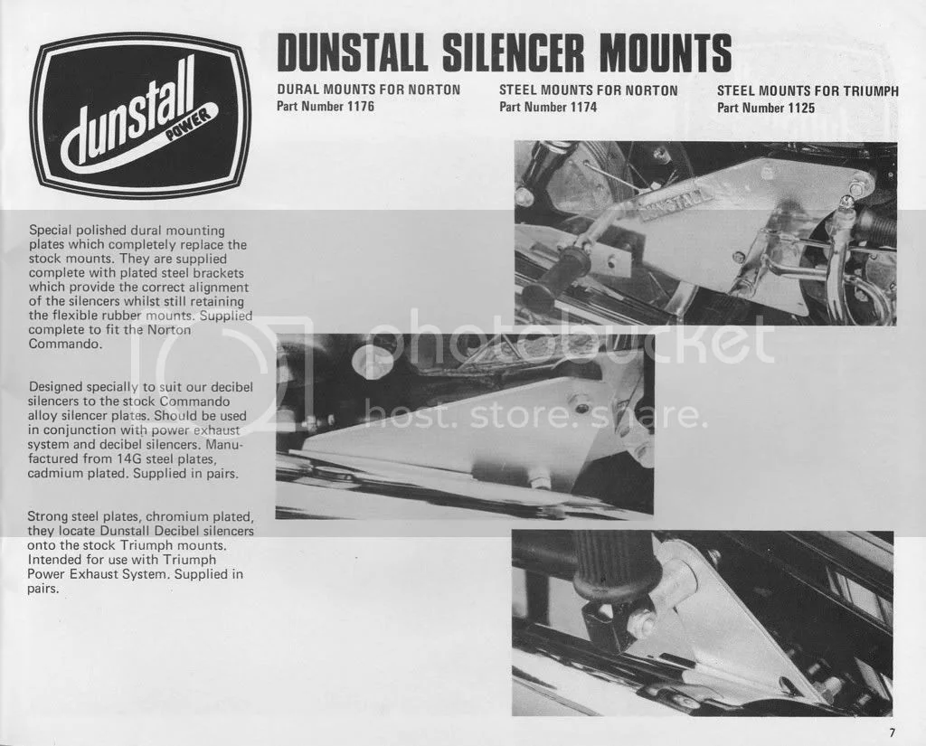 Dunstall rear sets