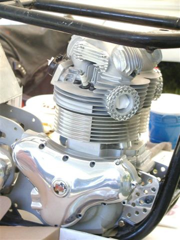 Norton Atlas with an offset crank