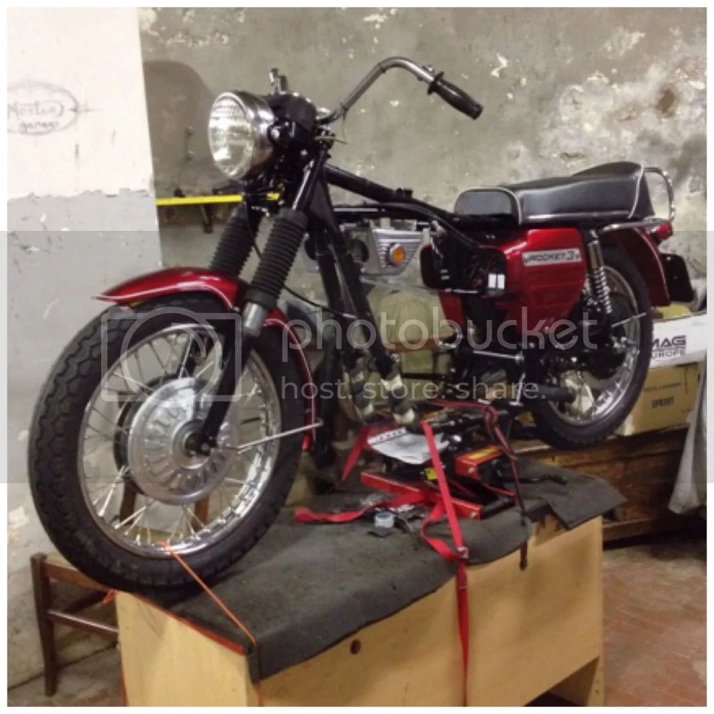 1969 BSA Rocket 3 rebuilding