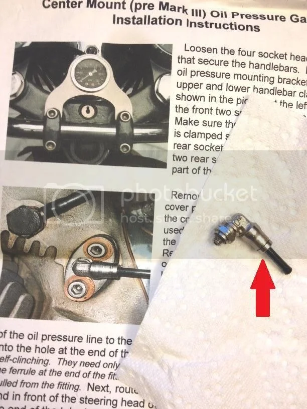 Failed Oil-Pressure Gauge Fitting