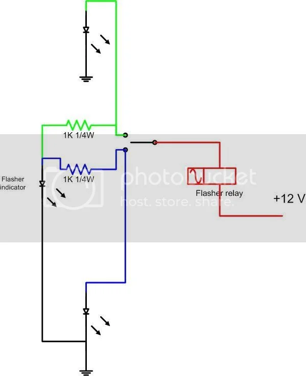 LED turn signals stay solid when engage