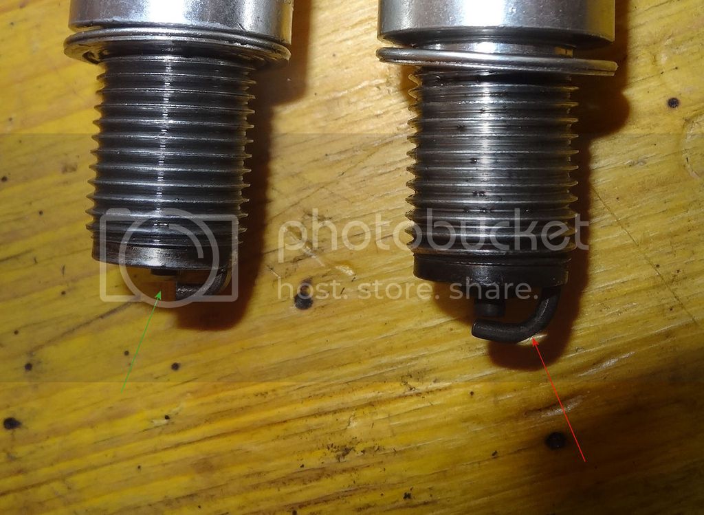 Projected spark plug electrode, purpose and effect?