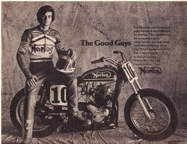 Ron Wood Norton Flat Track tuneing .