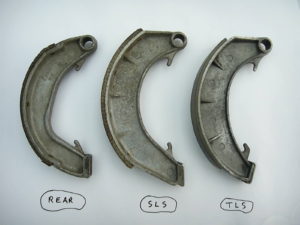 Commando TLS brake shoes on ebay...