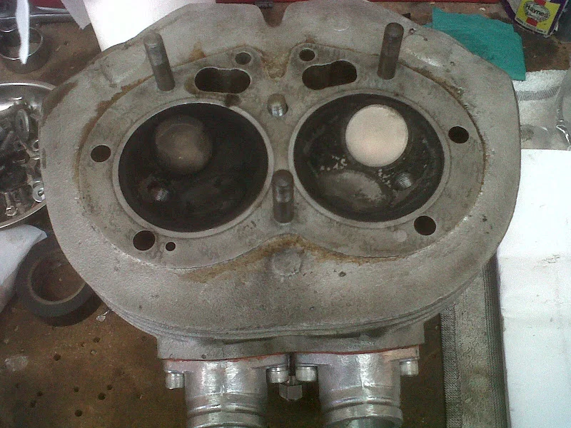 71  knock/click Burned valve pics