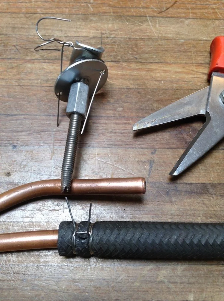 Clever homemade hose clamp & tool