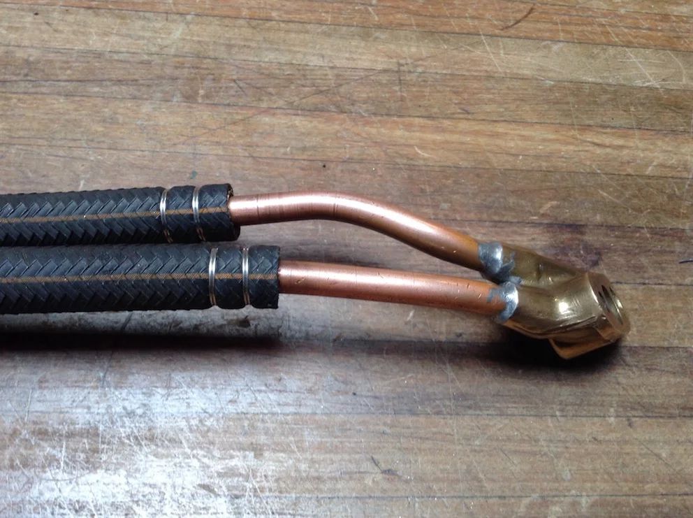 Clever homemade hose clamp & tool