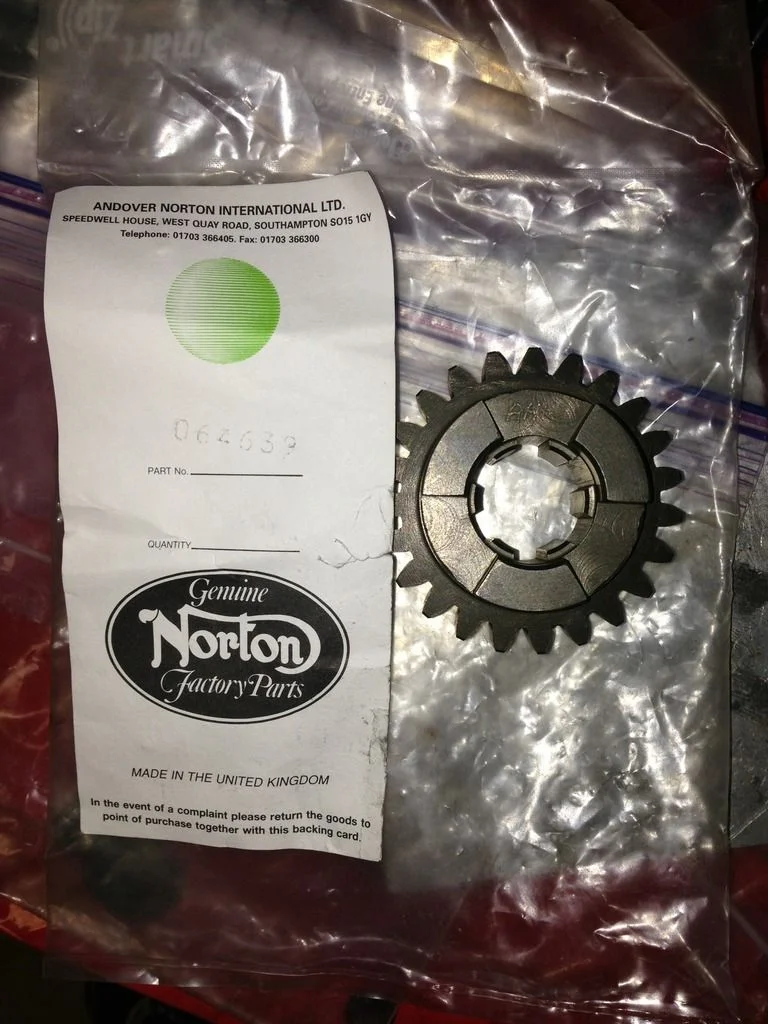 Some Andover Norton transmission parts quality escapes (2015)