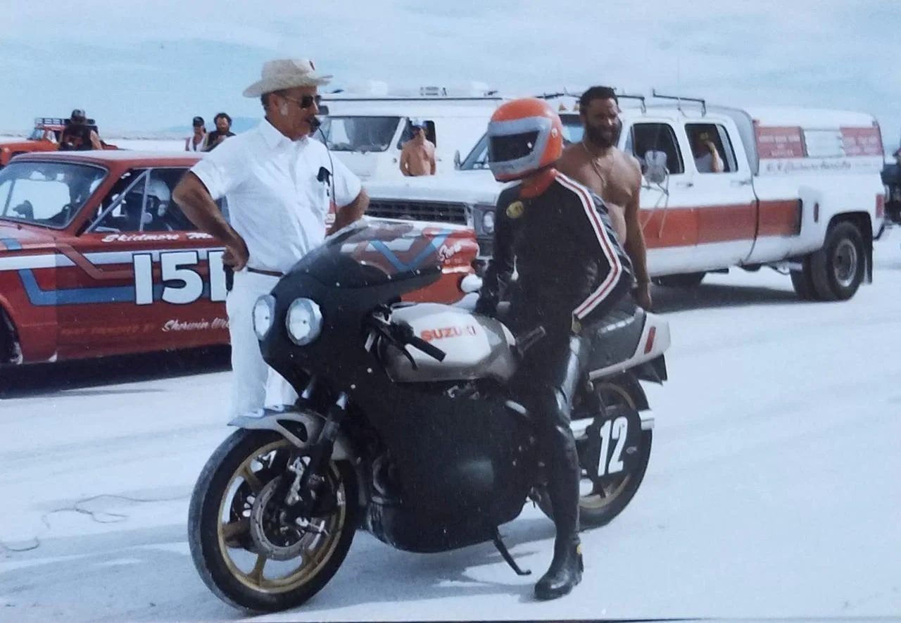 Me and My Norton at Bonneville 2019