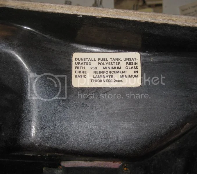 Dunstall Tank info decal