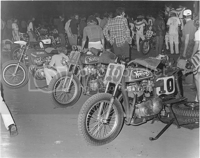 Ron Wood Norton Flat Track tuneing .