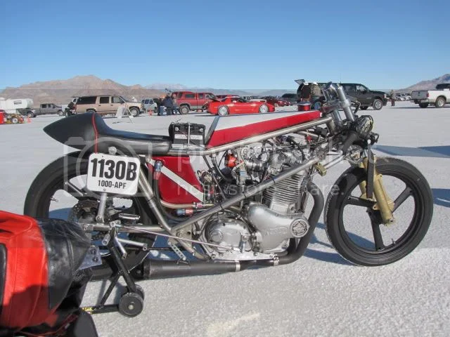 155 HP 920cc Norton on Nitros - crash at Bonneville