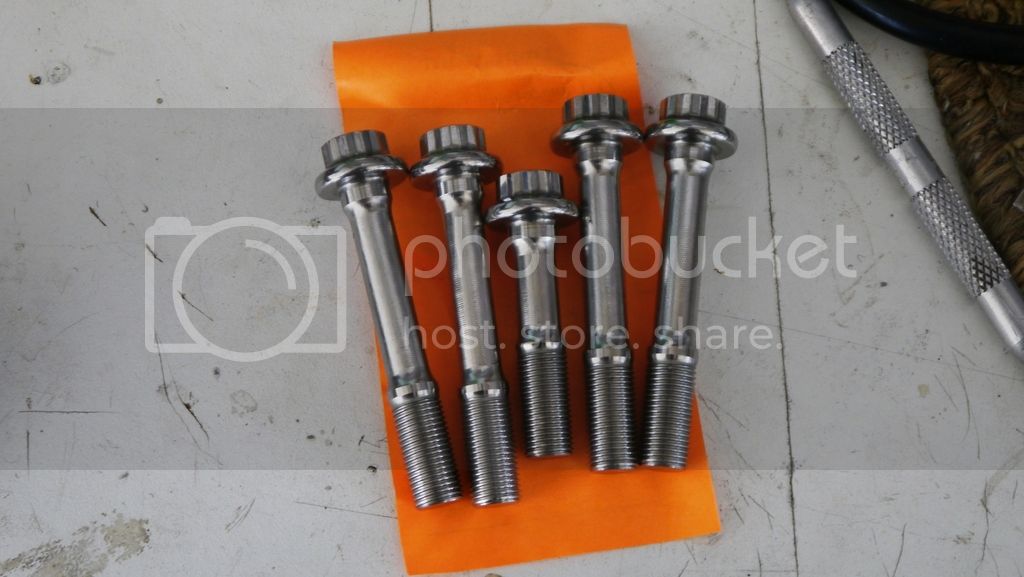 Stainless cylinder and cylinder head bolts and nuts