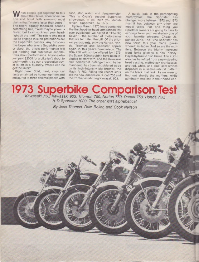 1973 Superbike Shootout!