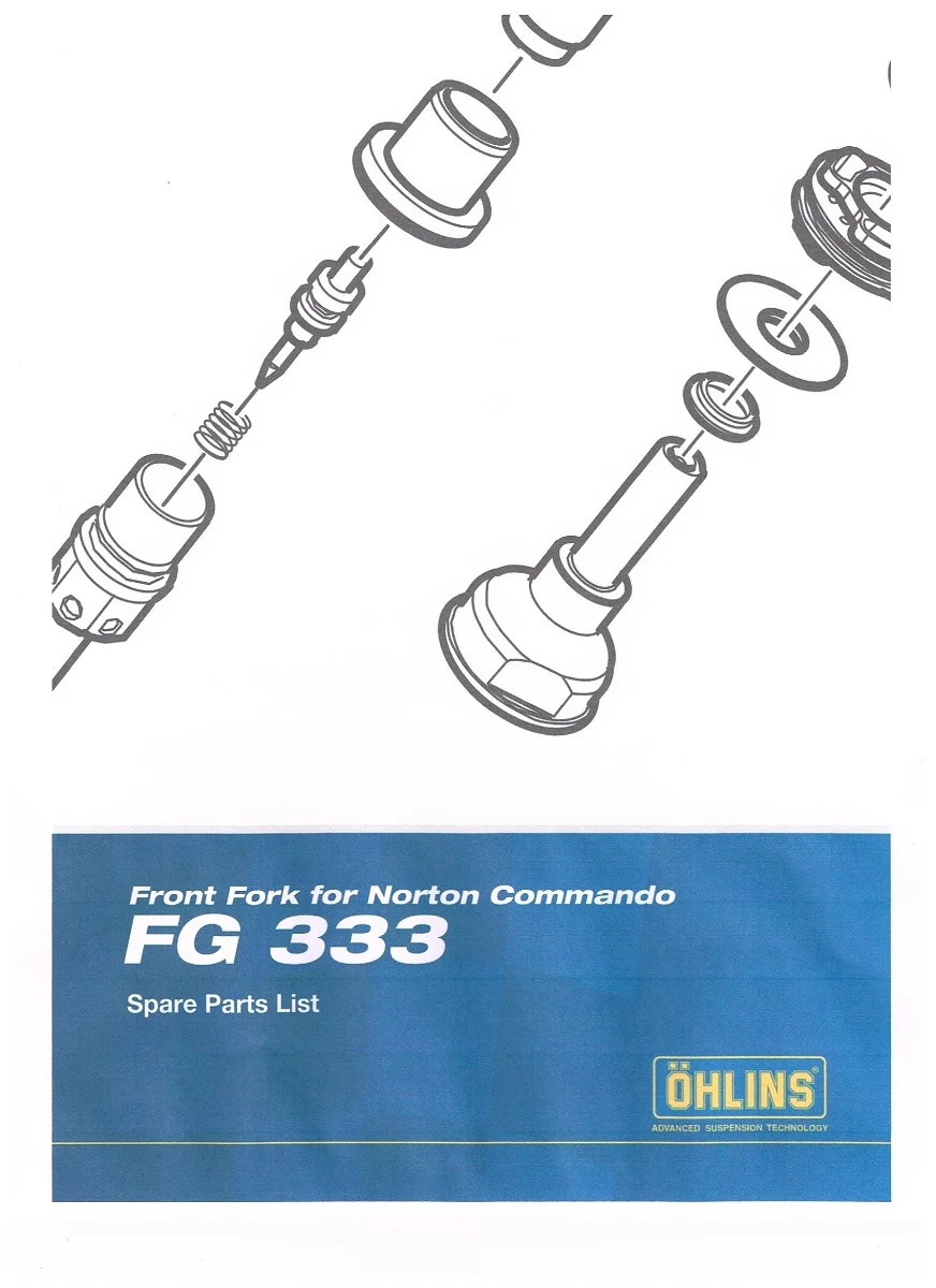 Norton Traditional Ohlins Fork Specs