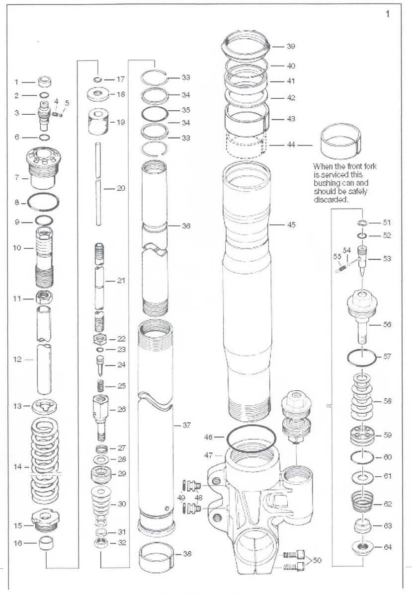 Norton Traditional Ohlins Fork Specs