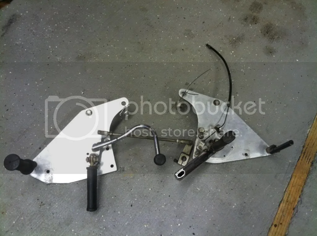 Dunstall exhaust/rearset mounts