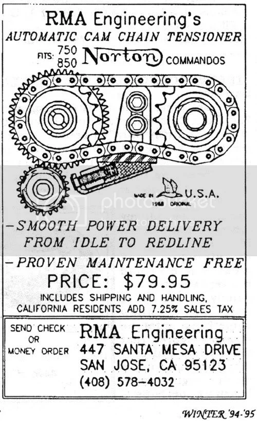 RMA Automatic Cam Chain Tensioner?