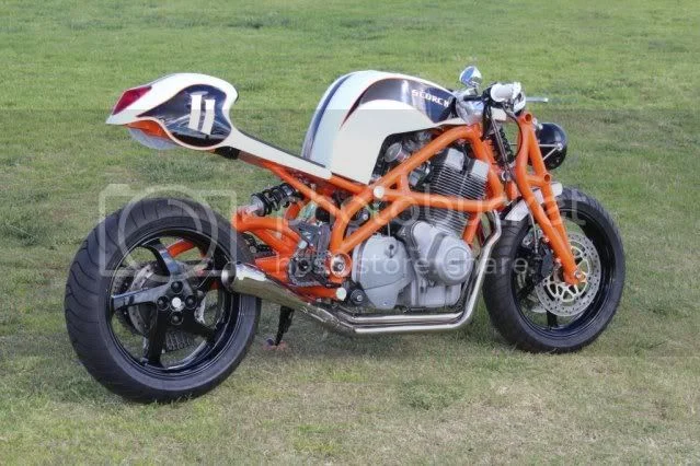 Commando with a single sided swingarm idea.