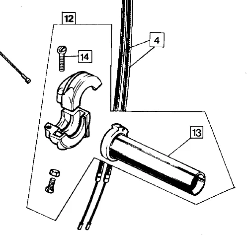 Cable Stop -02-6476 for quick twist throttle