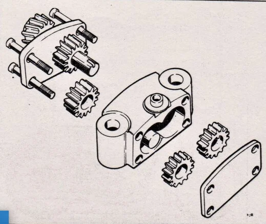 Oil pump scavange gear question