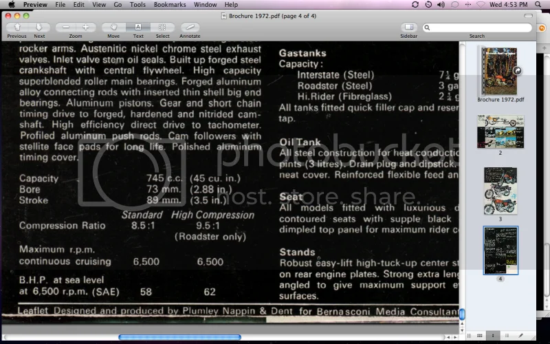 Fuel Flow Rate for a Commando 850