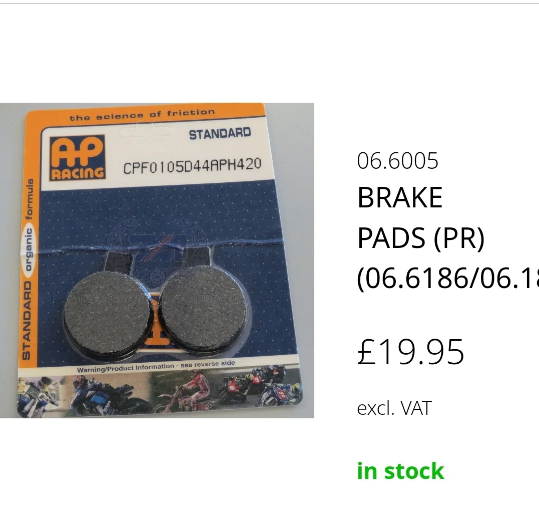 Andover AP Brake Pads?