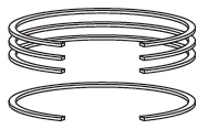 Piston rings clearance