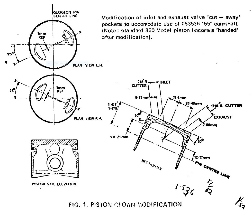 Valve guide bore angle